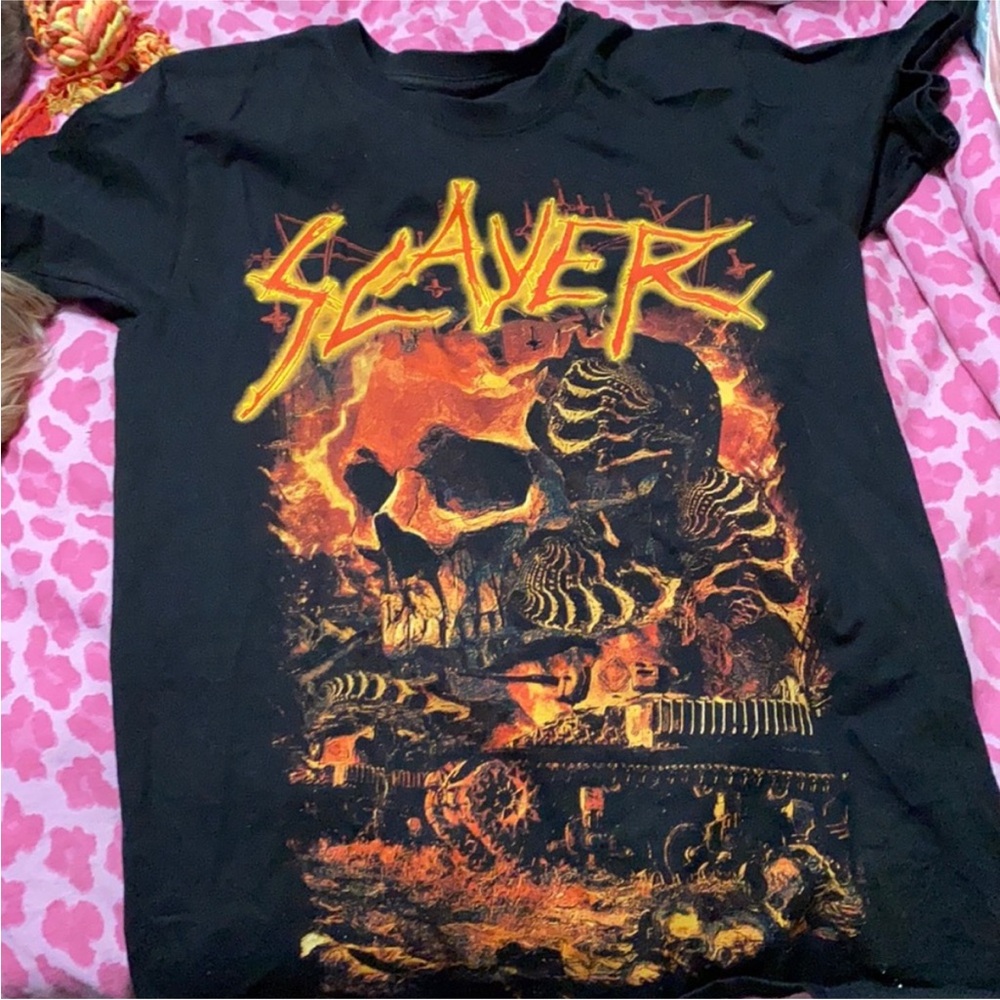Slayer Black Tour T-Shirt - Picture 2 of 2
